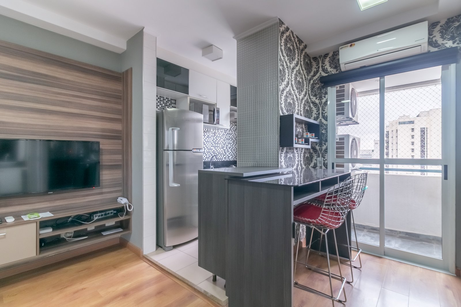 Foto 5 de Apartamento moderno de 36m² no Jardim Paulista com lazer completo, ar-condicionado e vaga.