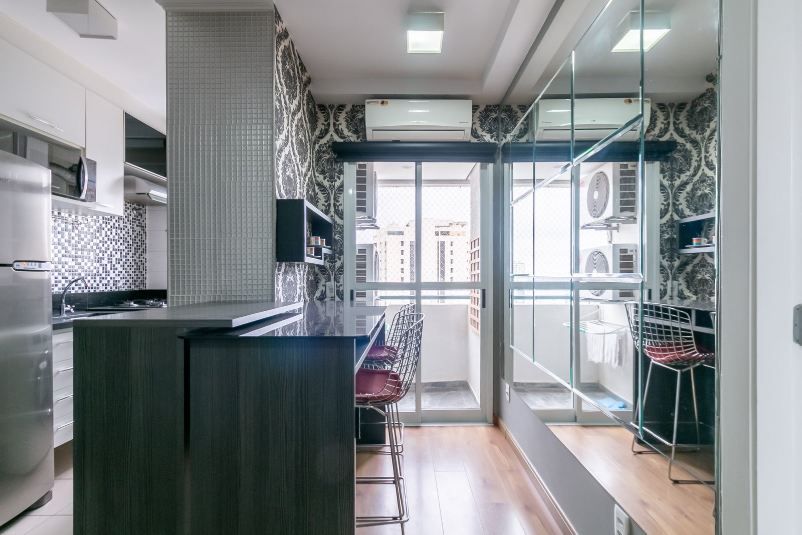 Foto 6 de Apartamento moderno de 36m² no Jardim Paulista com lazer completo, ar-condicionado e vaga.